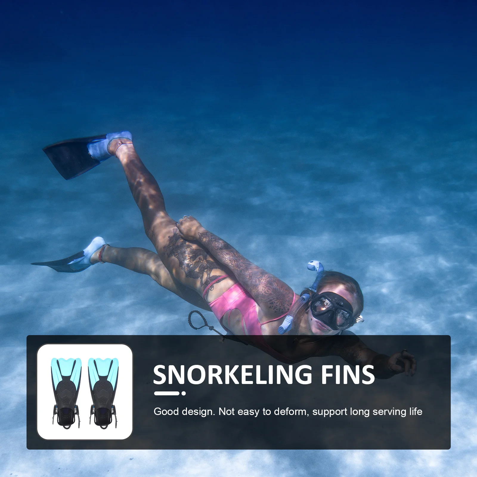 2Pcs Short Fins Sno… - image