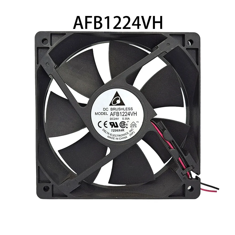 Для Delta осевой вентилятор охлаждения AFB1224VH 24 В постоянного тока 0,35 А 120*120*25 мм 103,75CFM 2-проводной