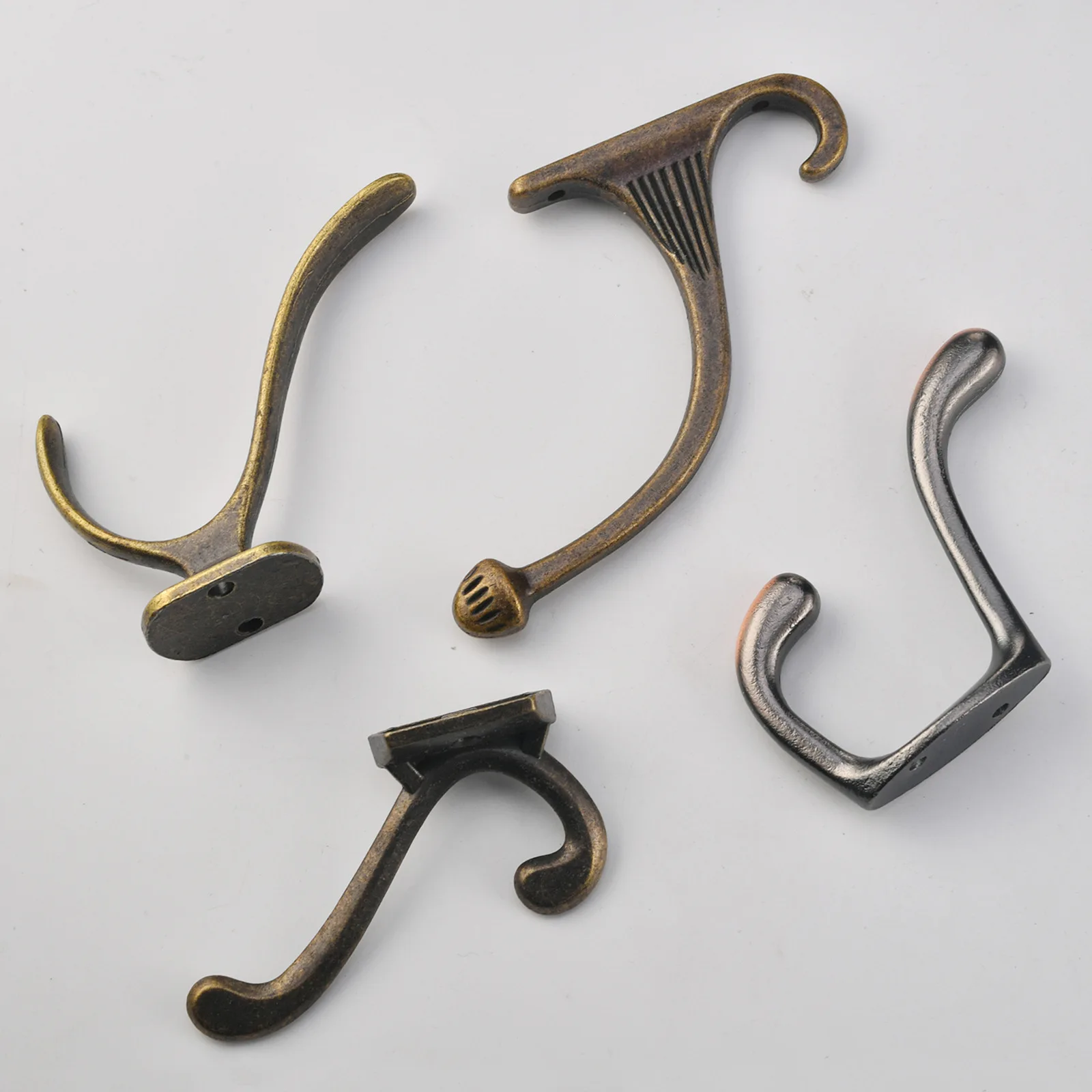 Modern simple coat hook single double entrance metal wardrobe shoe cabinet wall