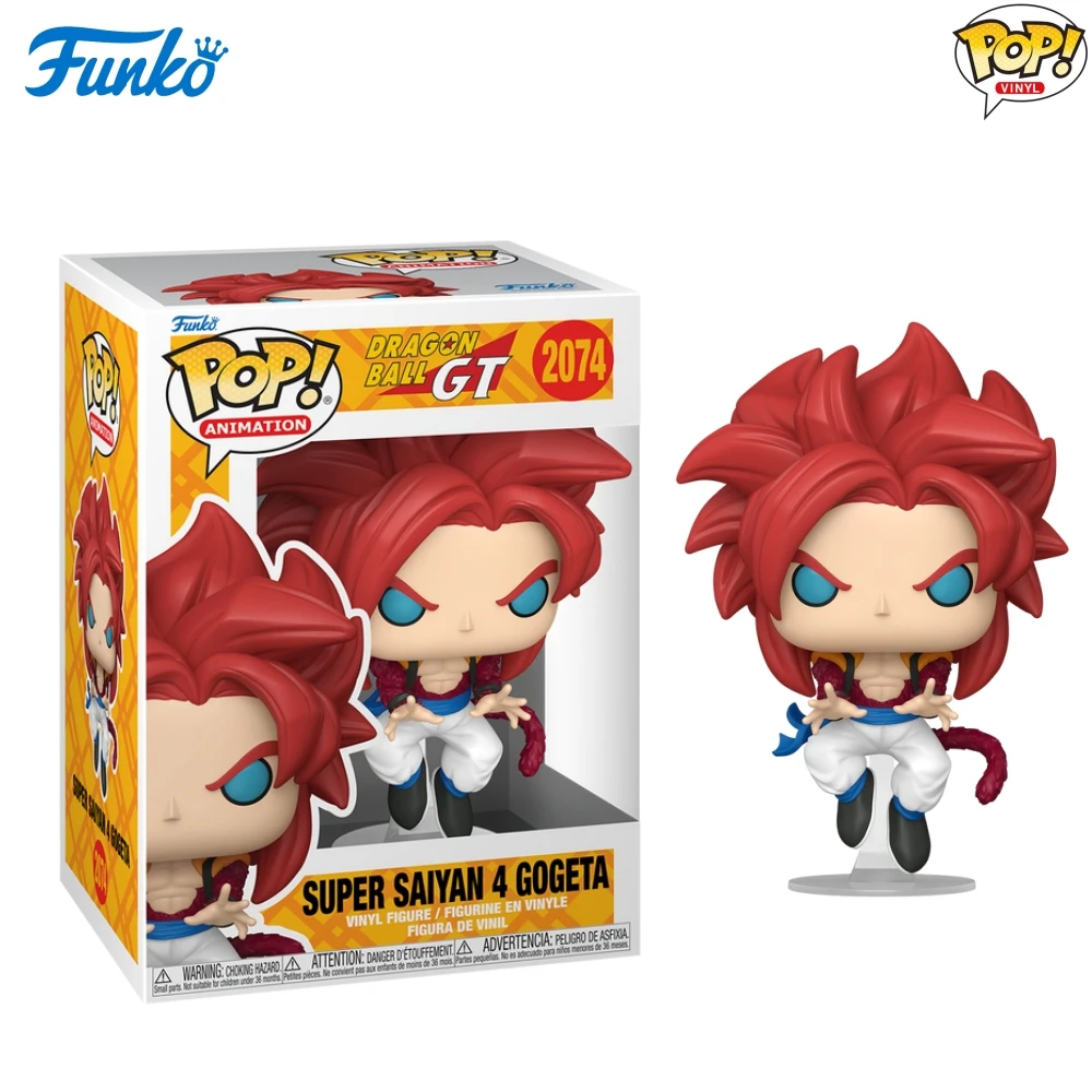 لعبة دراغون بول جي تي أنيمي الشكل سوبر سايان 4 جوجيتا # 2074 (تشيس)(توهج) FUNKO POP تحصيل طبعة محدودة الشكل لعبة هدية