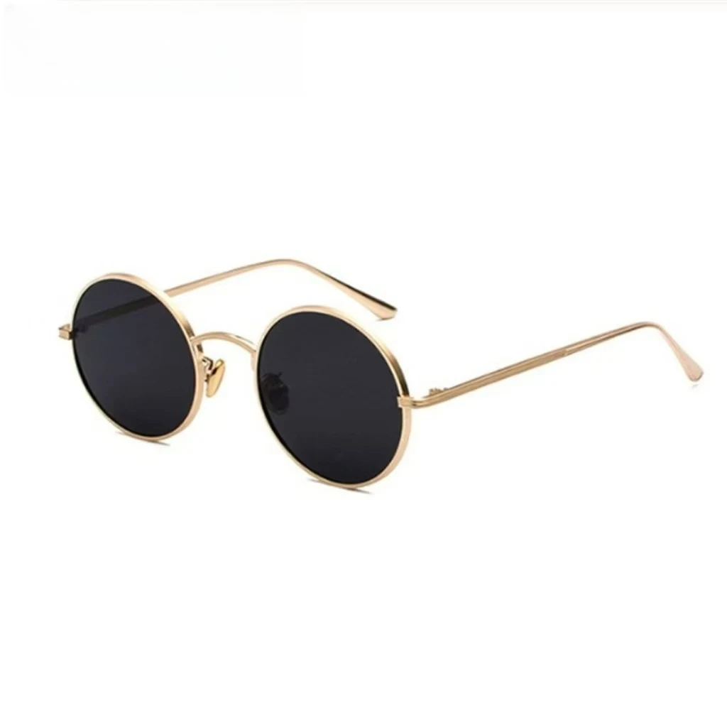 New Fashion Classic Round Sunglasses Men Women Vintage Style Outdoor Driving Sun Glasses Luxury Design Metal Eyelasses