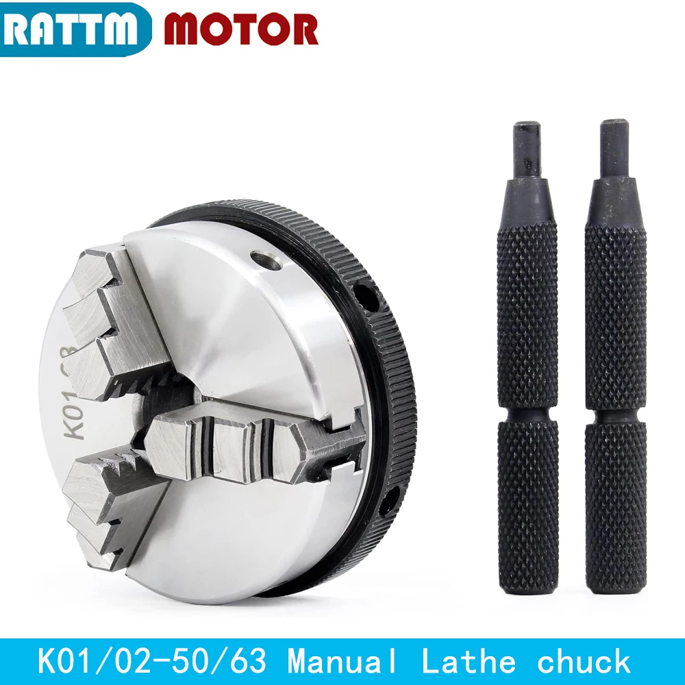Cnc Mini Torno Manual Chuck Auto-centramento Mandíbula Mandíbula K01 K02 63