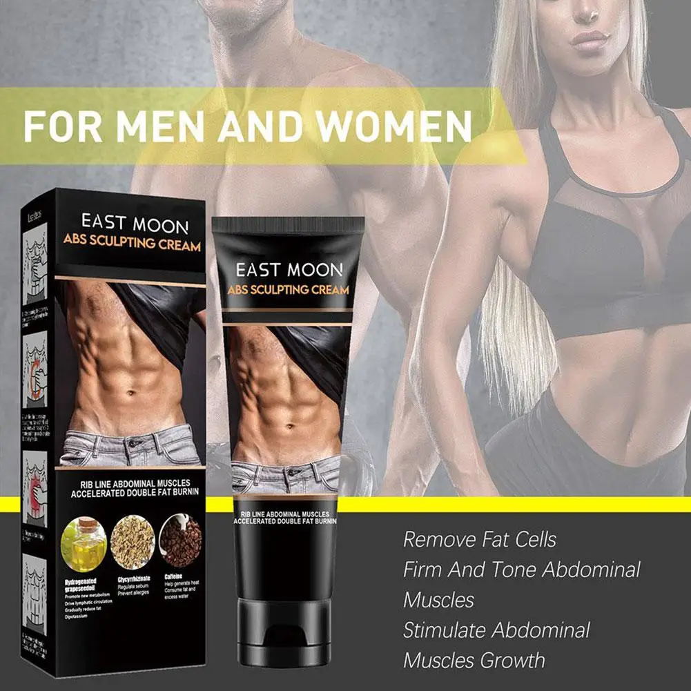 Eight Pack Abdominal Muscles Cream Waist Lines Body Sculpting Cream Fitness Belly Burning Muscle Fat Remove Weight Loss