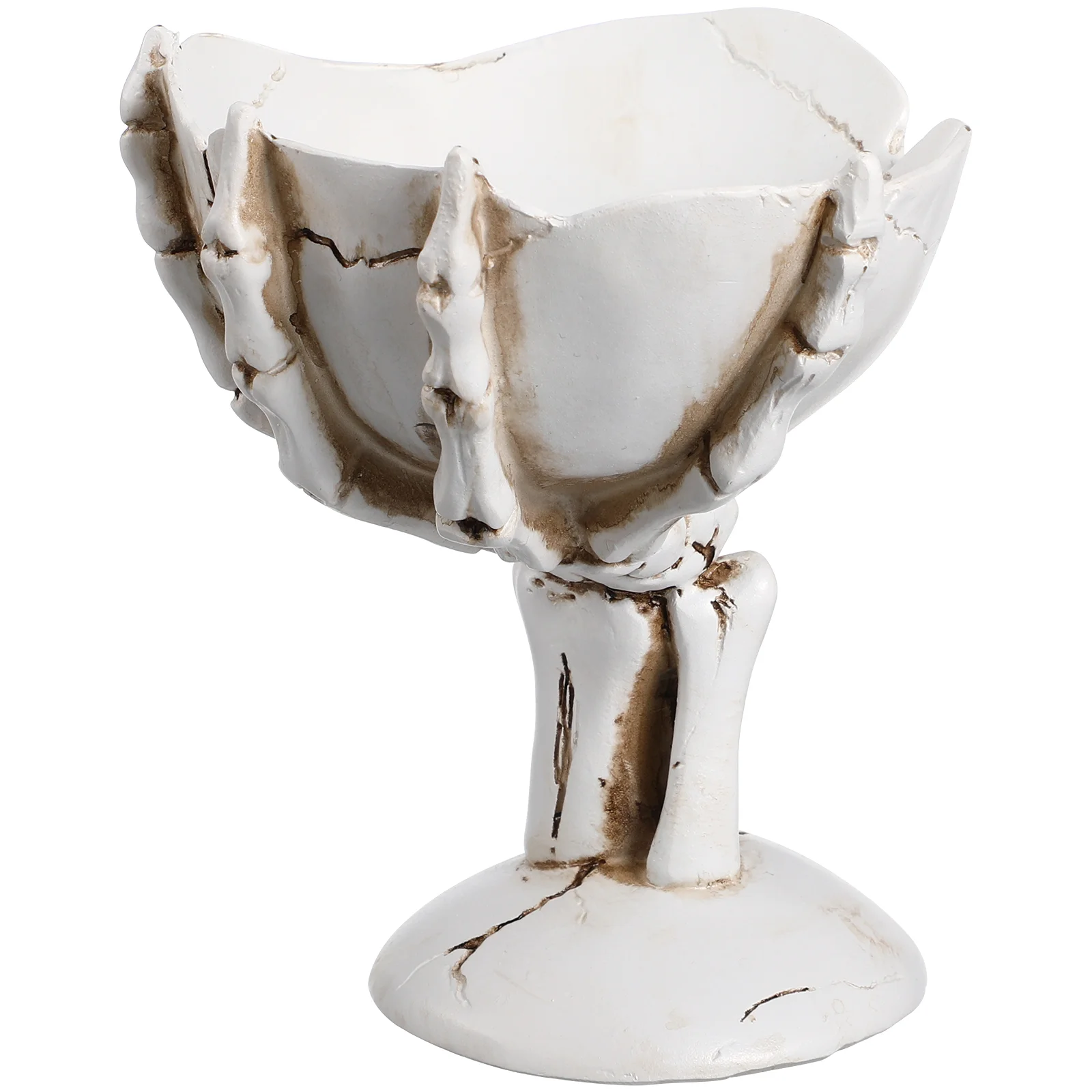 

Hand Skull Fruit Bowl Mask Halloween Desktop Decoration Candy Tray Resin Man