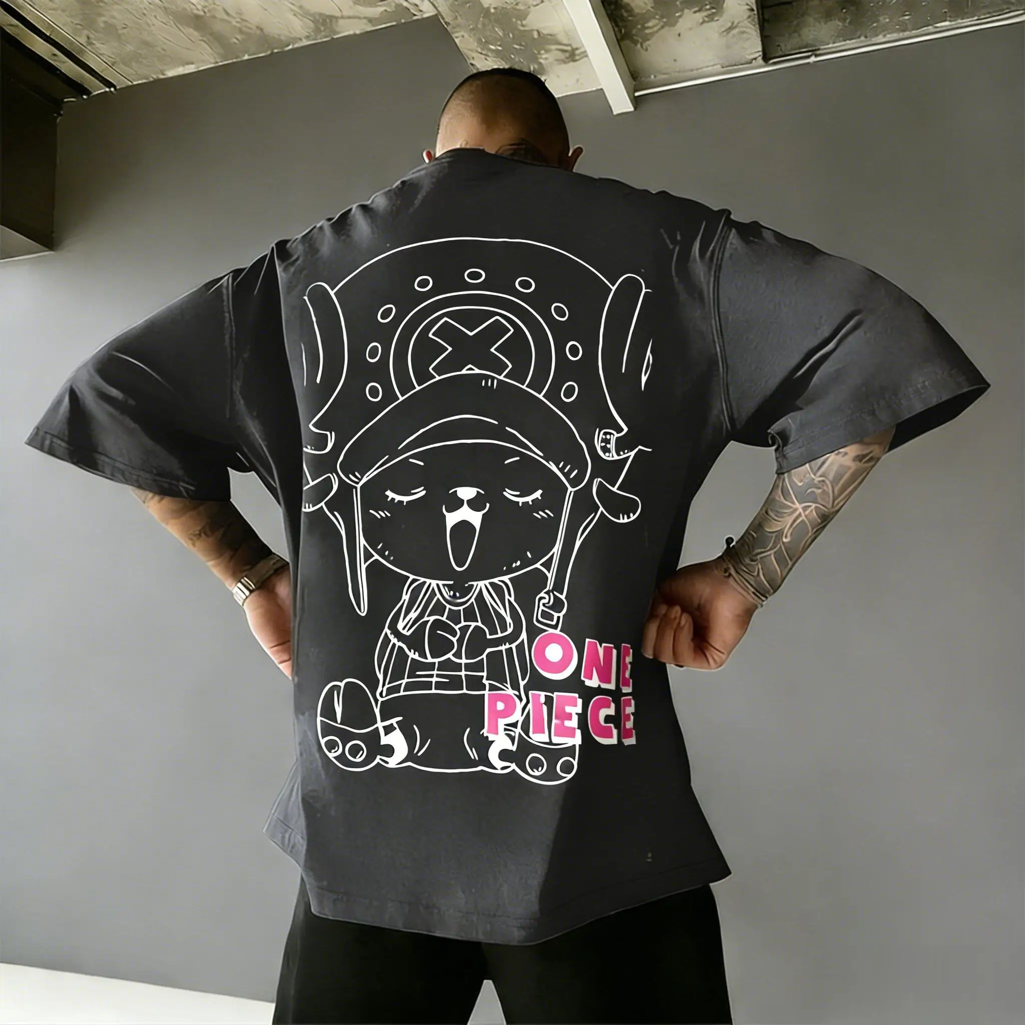 قطعة واحدة المروحية أنيمي تي شيرت الرجال النساء قصيرة الأكمام المحملة الصيف بلايز عادية الجرافيك المحملة الشارع الشهير الكرتون طباعة Y2k 2026 جديد