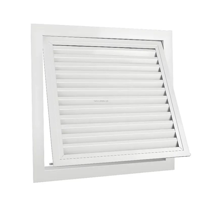 

Aluminium hinged return grille with optional mesh grille air diffuser for air supply