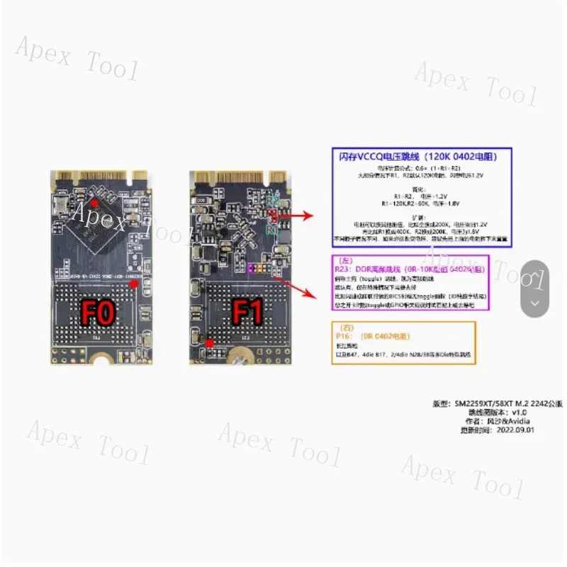 Huirong SM2258XT Msata SSD Solid State Drive BGA132 Dual Stick Main Control Board DIY Semi finished Product