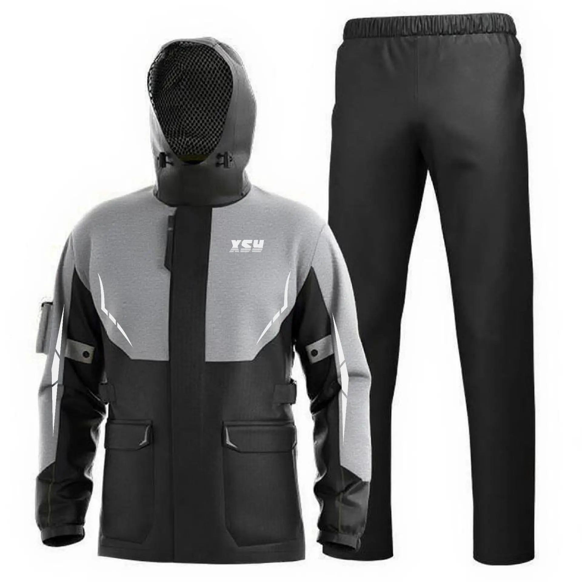 Men Women Waterproof Motorcycle Rider Raincoat Suit Set Reflective Light Raincoat For Riding Jacket Pants Set 8 Sb8dc7e9897f746b4848aefa51f2c14892
