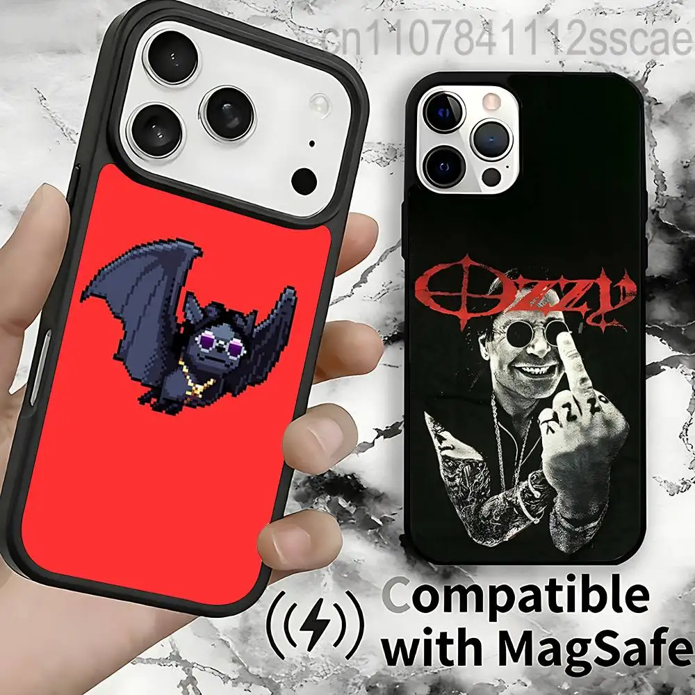 

Чехол Ozzy O-osbourne для iPhone 17,16,15,14,13,12,11,Pro,Max,Plus,Mini,SE4,E с магнитной беспроводной зарядкой Magsafe