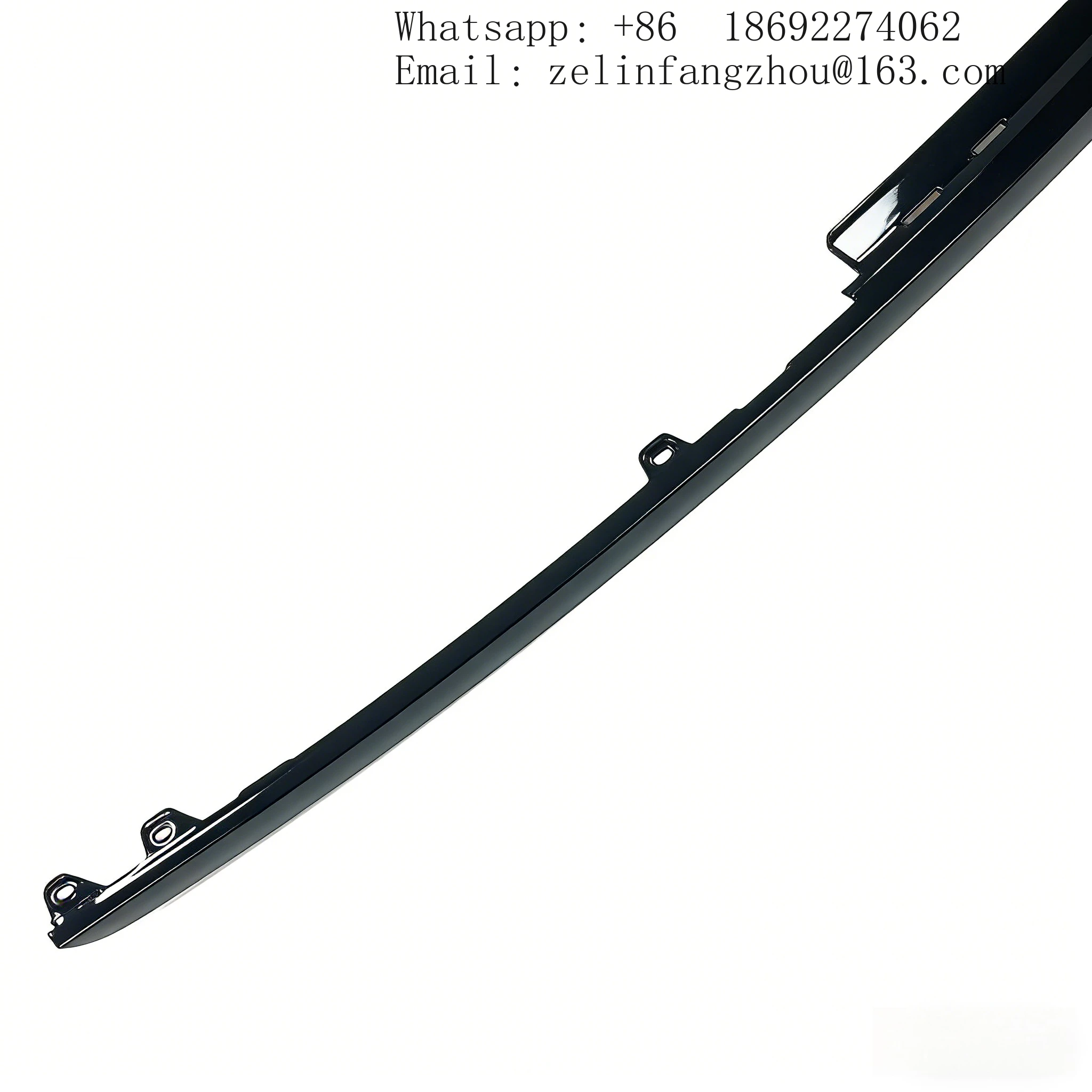 Car Accessory Rear Bumper Decoration Trim Molding Black Mount Strip For Bentley Flying Spur 2013-2018 4W0807725B Direct Fit