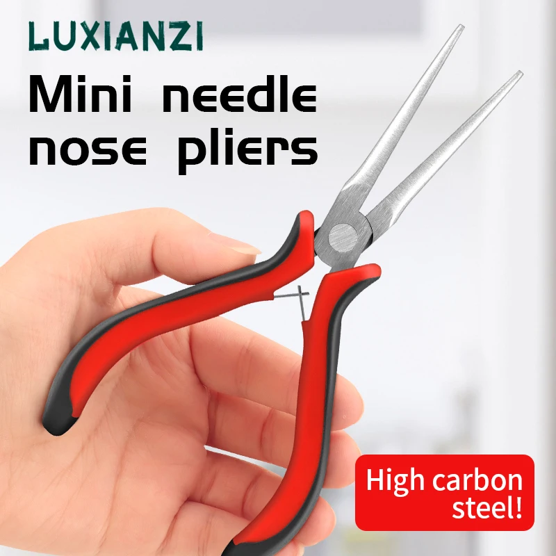 LUXIANZI 6 Inches Needle Nose Pliers Multitool For DIY Jewelry Handcraft Beading Mini Pliers Electrician Specific Forceps Repair