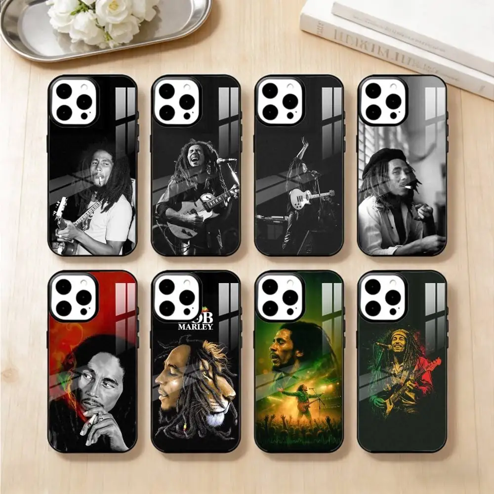 

Чехол для телефона с изображением певца Боба Марли для iPhone 17, 16, 15, 14, 13 Plus, Pro Max, магнитный, для беспроводной зарядки MagSafe