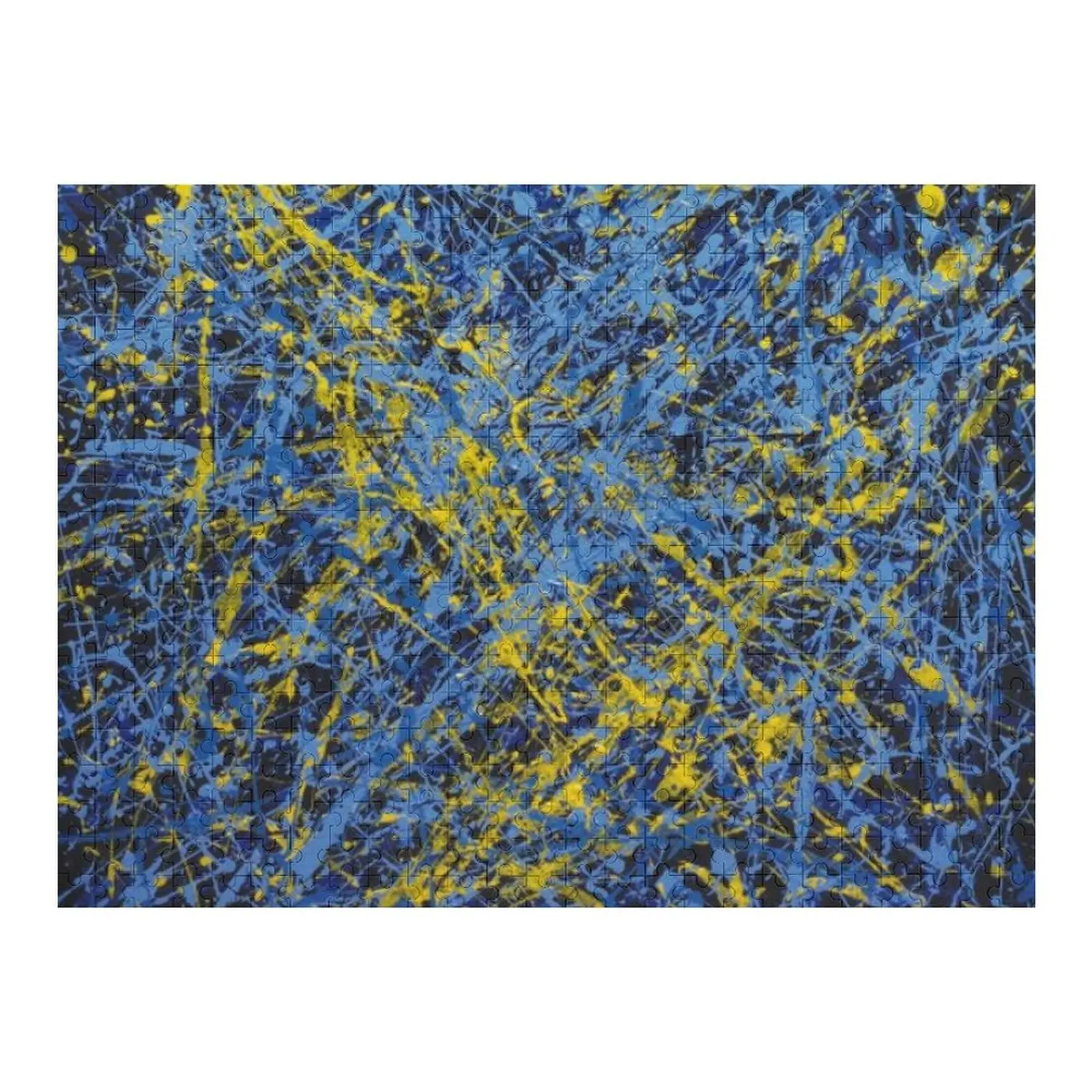 

Jackson pollock retro art Jigsaw Puzzle Wooden Compositions For Children Toddler Toys Puzzle