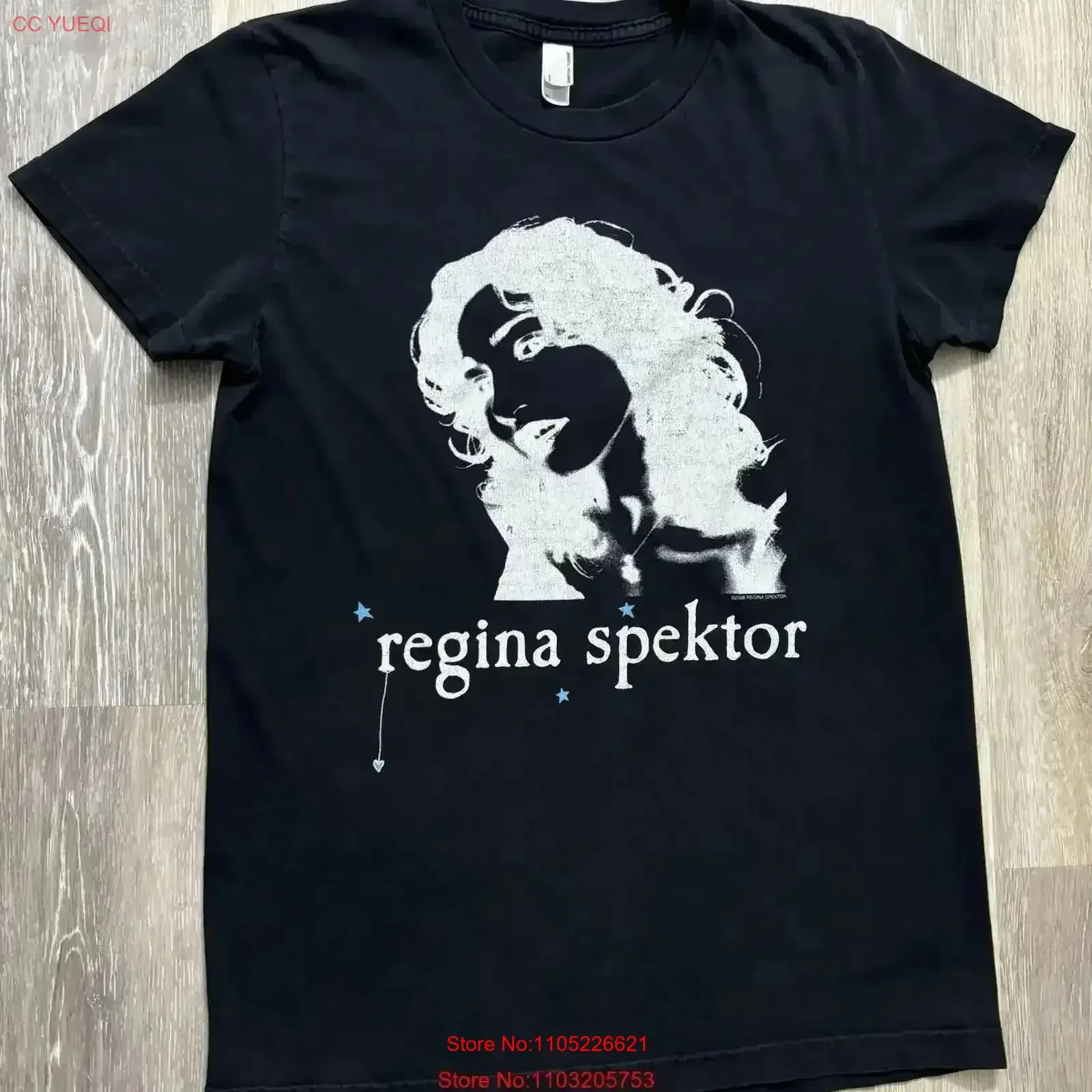 Vintage REGINA SPEKTOR comienza a esperanza camiseta mujer s XL 2006 Indie Fidelity Samson lavado homme ropa de diseñador vintage Casual