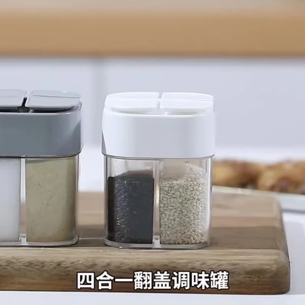 Seasoning Jar  Salt and Pepper Shaker Transparent Dispenser Cam Spice