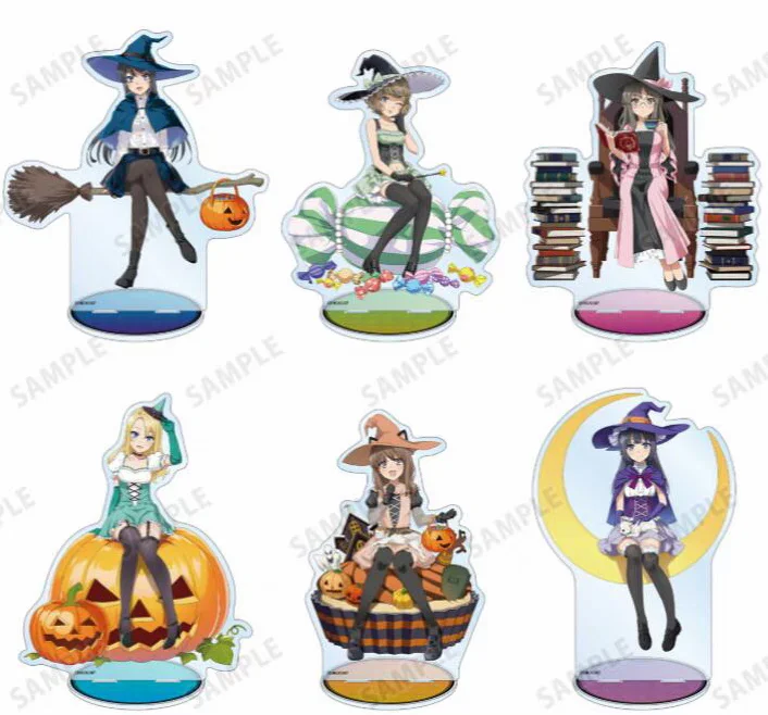 Japan Anime Rascal Does Not Dream of Bunny Girl Senpai Halloween Mai Tomoe Rio Kaede Shouko Nodoka Big Acrylic Stand Figure Toy