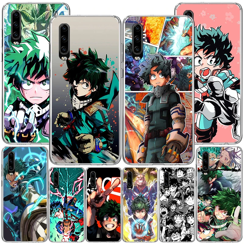 My Hero Izuku Deku Phone Case For Huawei P40 P30 P20 P10 Lite Mate 20 10 Pro P Smart Z Y5 Y6 Y7 Y9 Personalized Print Cover