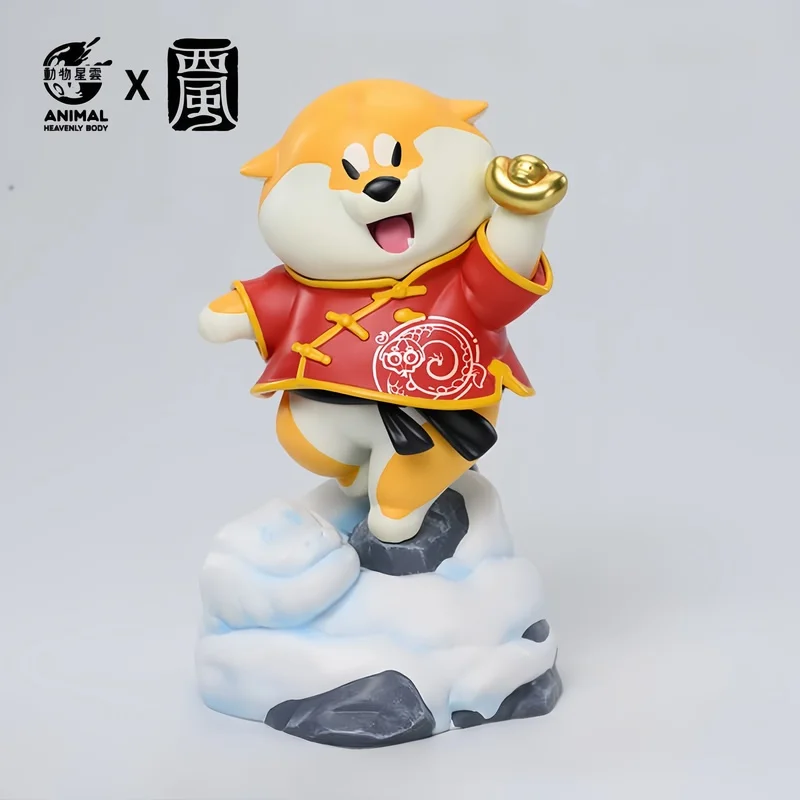 

2025 New Year Limited Edition Snake Year Cute Shiba Inu Animal Resin Model Toy Collection Desktop Ornament Model Toy Gift