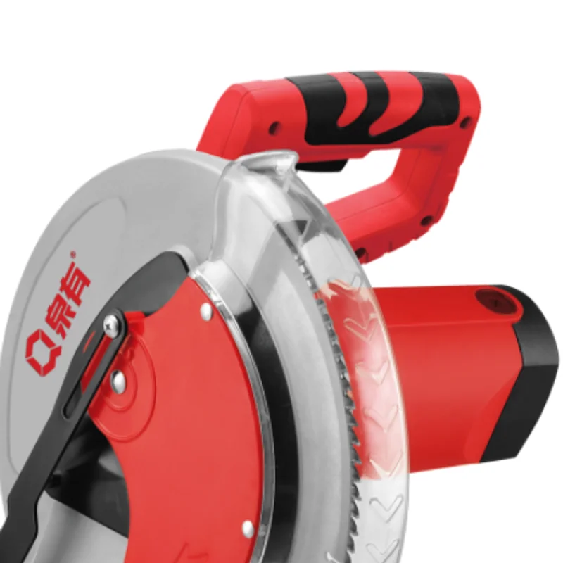 QY-4306 модернизированная профессиональная электрическая циркулярная пила для алюминиевого дерева 2200W305 мм, скользящая комбинированная торцевая пила.