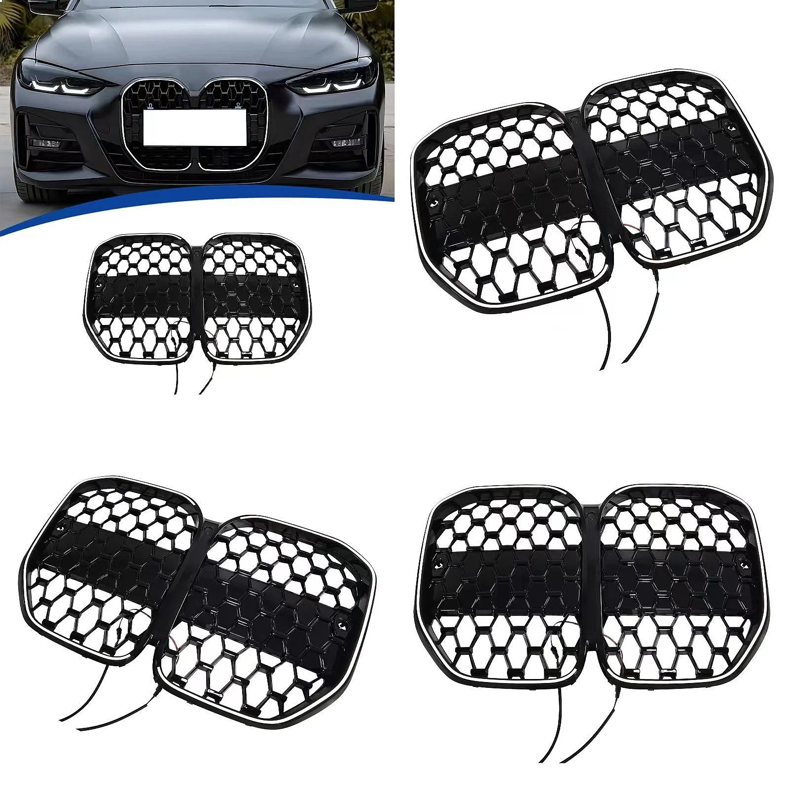 

For BMW 4 Series G22 2-Door 2020-2025 LED Light Up Grille Glow Emblem Replacement