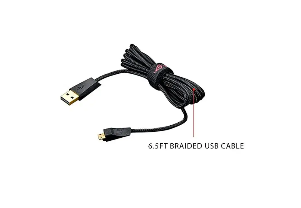 USB Charging Cable for ASUS ROG Gladius II Wireless Optical Gaming Mouse