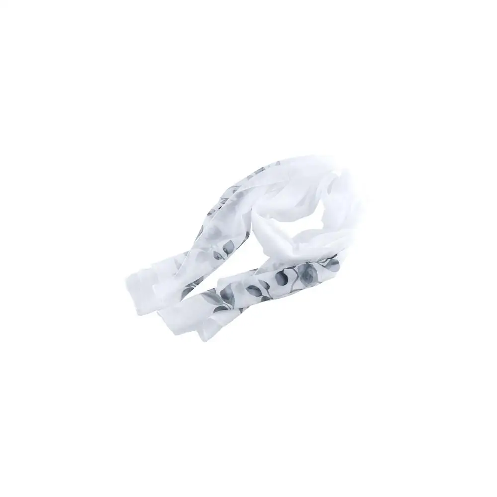 أزياء المرأة روز زهرة مطبوعة لينة وشاح طويل شال الأوشحة الشيفون #4