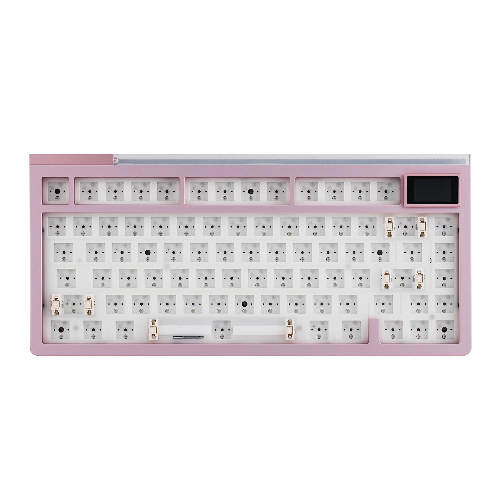 EPOMAKER GLOW75 75% ANSI US QWERTY junta de diseño con cable/Bluetooth/2,4 Ghz Kit de teclado inalámbrico de aluminio barra de luz RGB 8000mAh