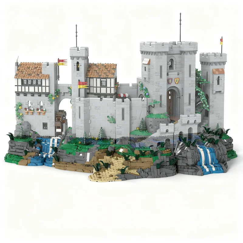 

4544PCS MOC Medieval Castle Lion Knights BASE OPEN DESIGN Model City Architecture Custom Puzzle DIY Creative Kids Toy Gift Child