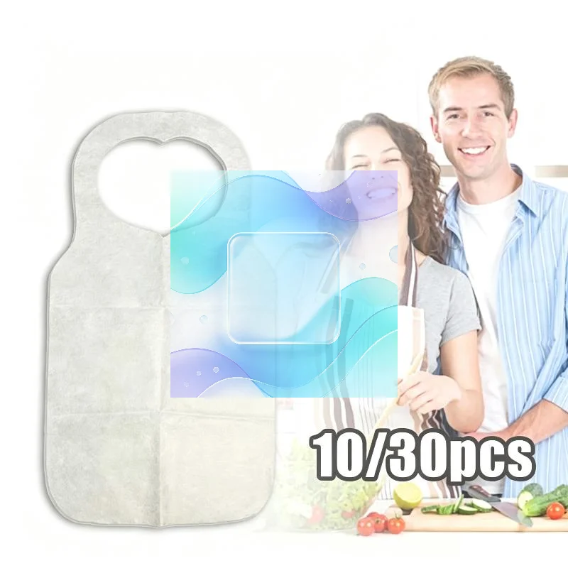 Home Cooking Oil Disposal - 10/30 ชิ้น ผ้ากันเปื้อนแบบใช้แล้วทิ้ง กันน้ำมัน กันน้ำ ผ้าไม่ทอ