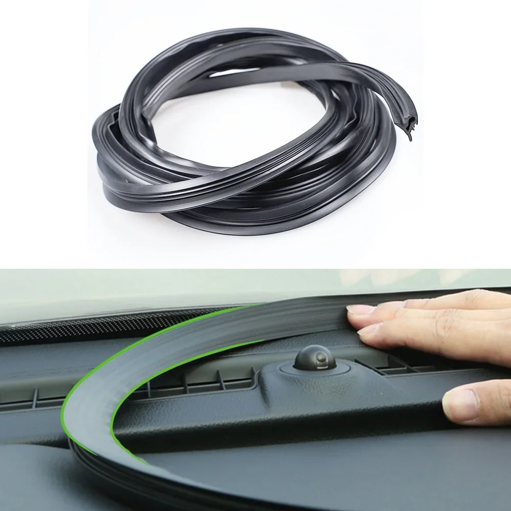 Kamshing For Toyota Land Cruiser Prado 120 LC120 LC150 Rubber Car Central control Center console Seal Strip Noise reduction