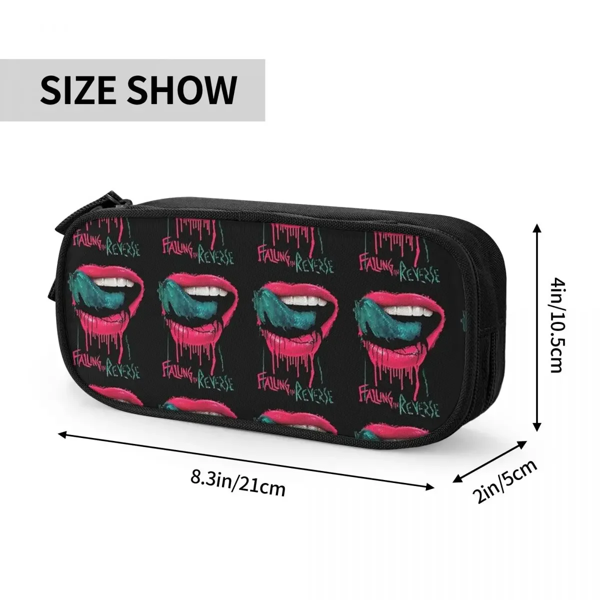 Falling In Reverse Pencil Cases Big Capacity Pen Bags Pen Box Pencil Pouch For Boys Girls Students Stationery School Office