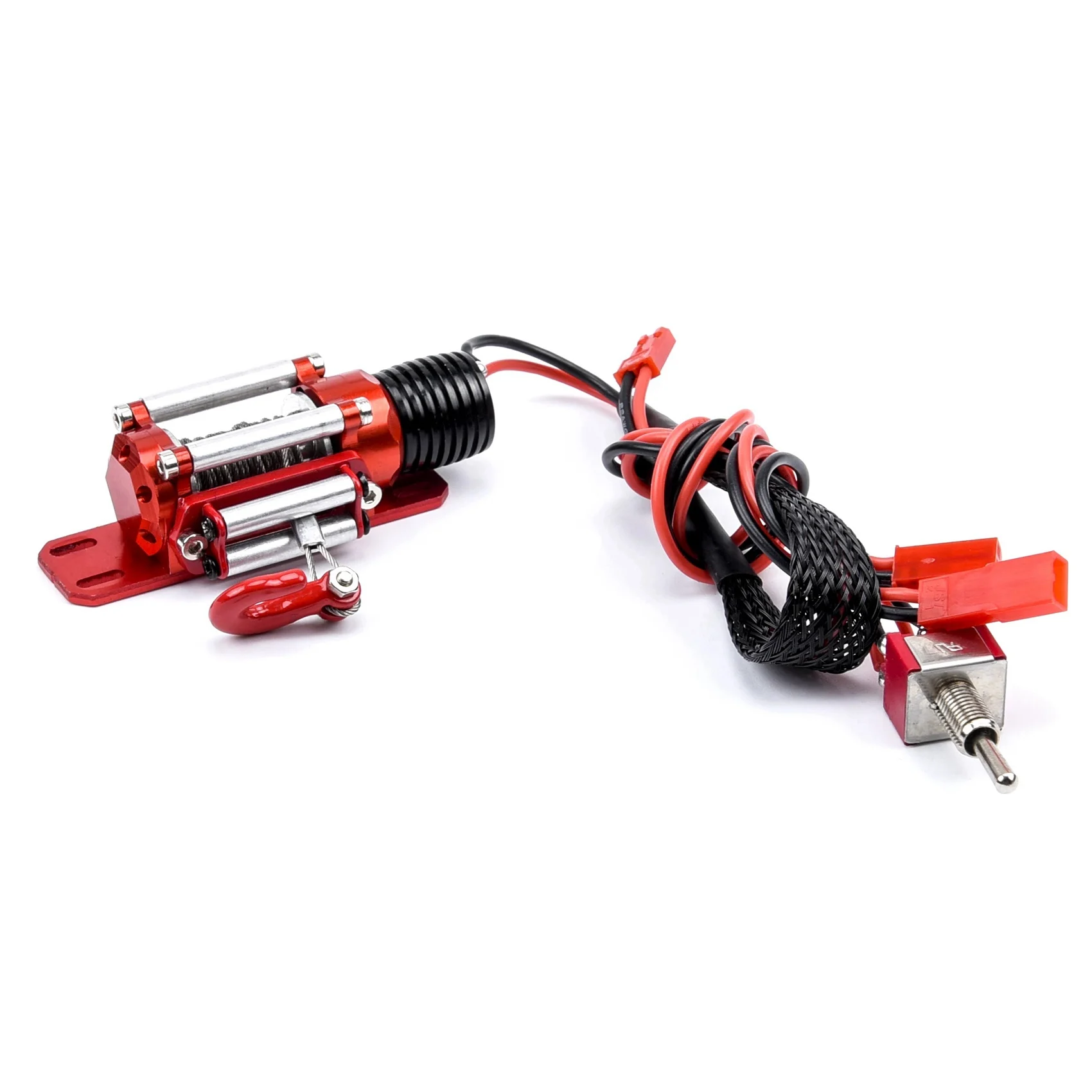 

Metal Winch 1/10 Crawler Winch Wireless Remote Controller Receiver For 1/10 RC Crawler Truck Axial RC4WD