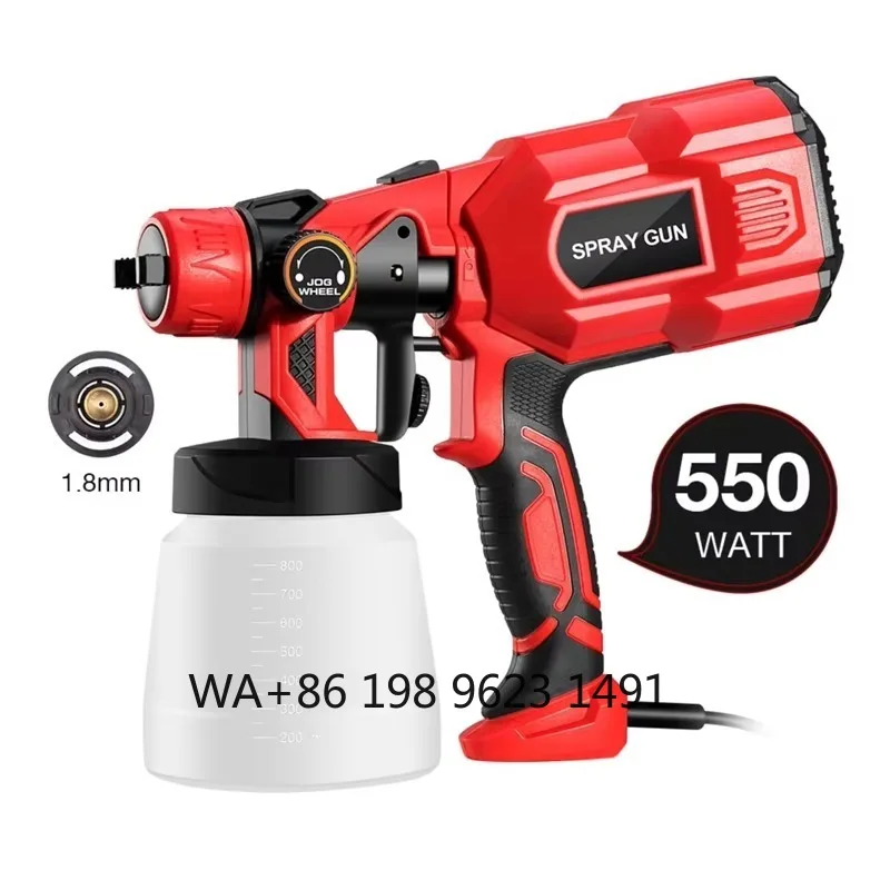HYFIRE Portable Pneumatic H.V.L.P High-Pressure Cordless Spray  600ml Cup Capacity Multiple Nozzle Sizes for Car Painting