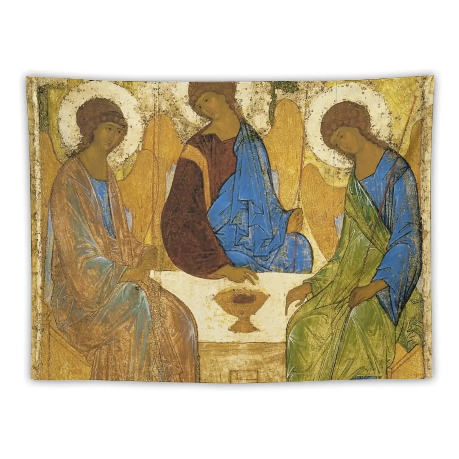 Andrei Rublev The Holy Trinity (also called The Hospitality of Abraham) 1411 Tapestry Bedroom Decor Tapestry