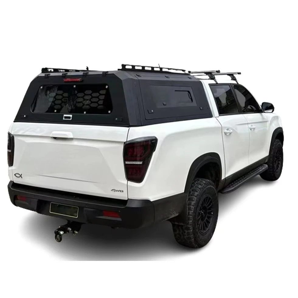 2024 Car Accessories Aluminum Hardtop Canopy for SsangYong Rexton Sports Khan Tonneau Cover Pickup Truck Bed Cover Camper
