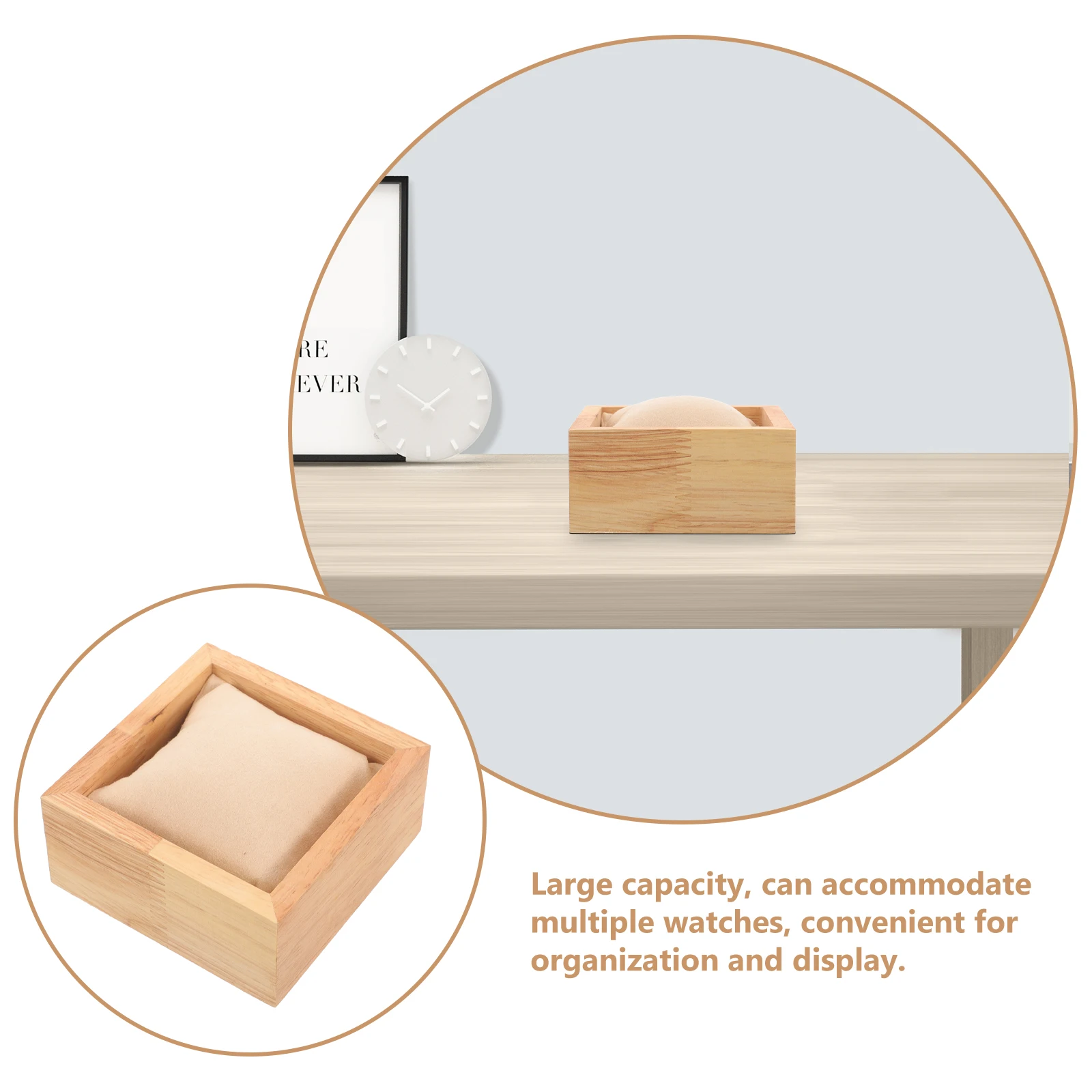 

Sturdy For Men Durable Solid Wood Watch Storage Travel Jewelry Organizer Trinket Display Case Gift Box Watch Box Organizer