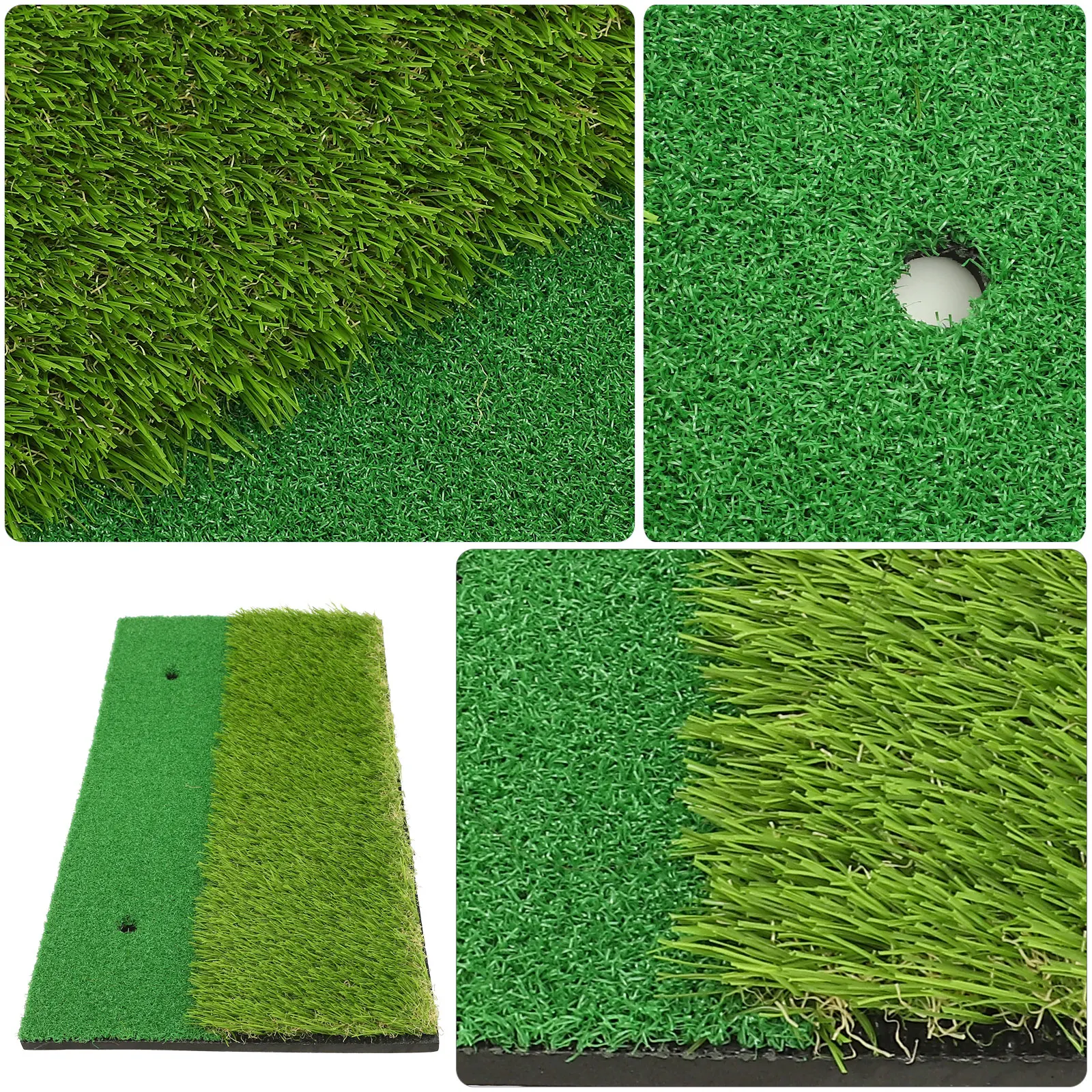

Golf Hitting Mat Practice Driving Pad Swing Training 30X60Cm Long Short Grass Green 2 Colors Portable Mat Outdoor Indoor For