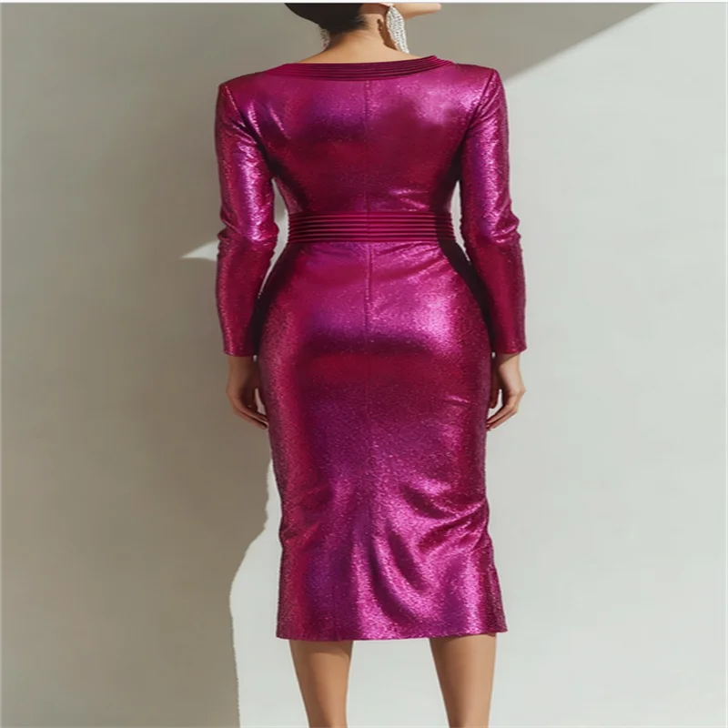 Sequin Elegant Gowns Elegant V Neck  Mother of the Bride Dresses Woman Dress Wedding Guest Dresses  Evening Dress Customized
