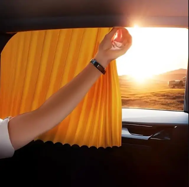 

4PCS Car Sunshade Set Suitable For Front And Rear Windows UV Resistant Heat-Resistant Durable Polyester Car Interior Protection