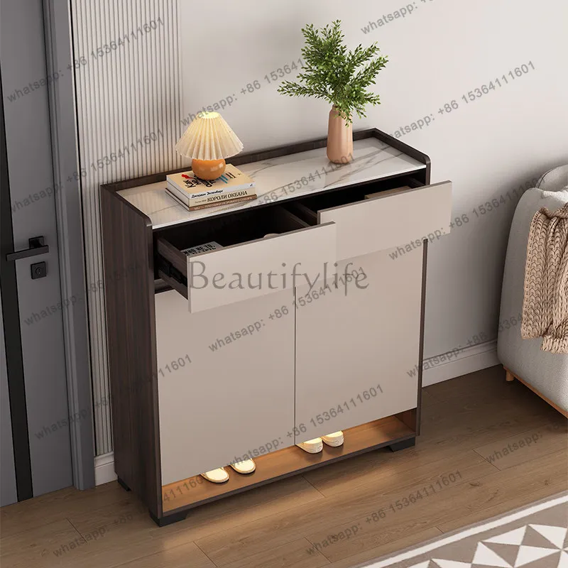 LD Mobile Organizer Shoe Cabinet Living Room Entrance Hall Storage Display Slippers Shoe Shelf Modern Muebles Shoemakers