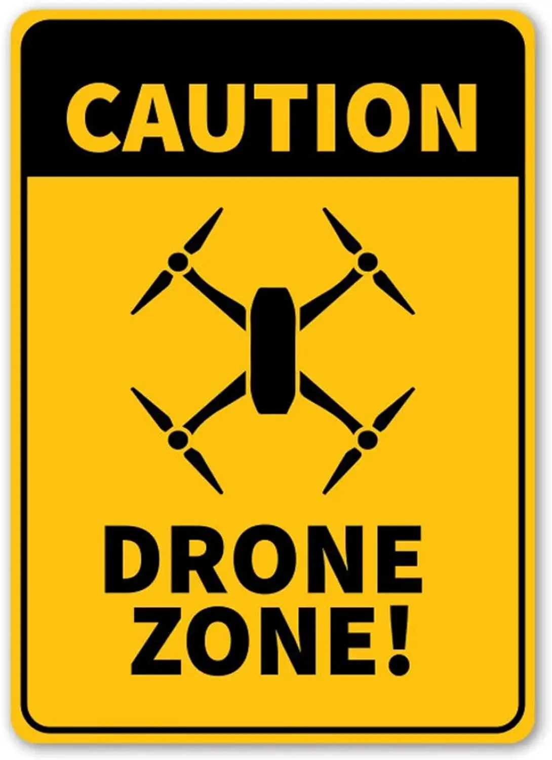 Caution Drone Zone, Drone Lovers, Drone Zone, Drone Parking, Drone Decor, Kid Drone Room, Drone Gift, Drone Hobby Kitchen Wall D