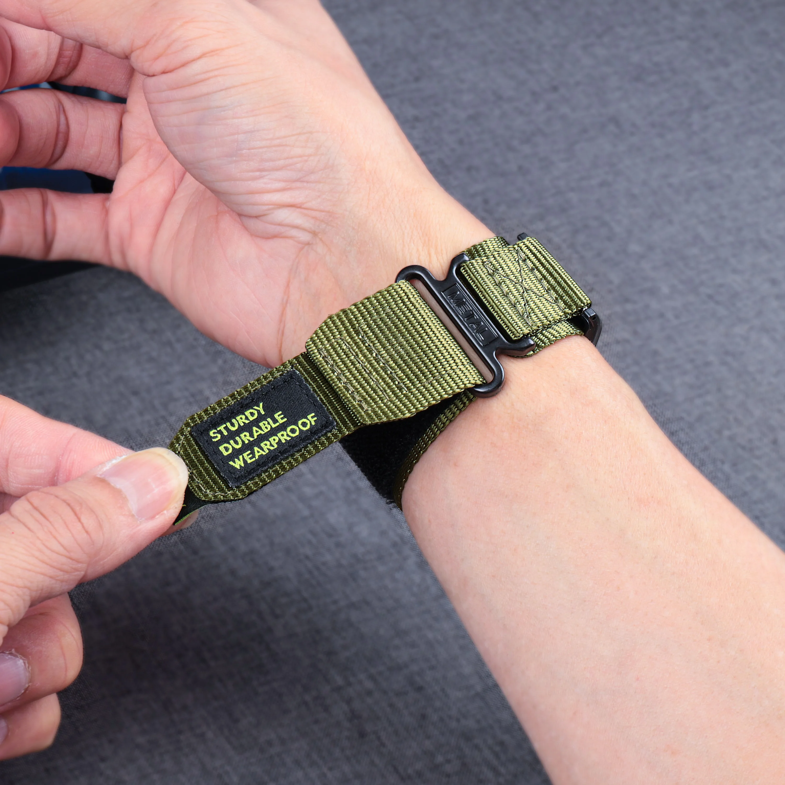 استبدال حزام تتبع اللياقة البدنية متوافق مع سوار Whoop 4/3 من النايلون الخارجي WHOOP5.0 بإبزيم نايلون قابل للتنفس