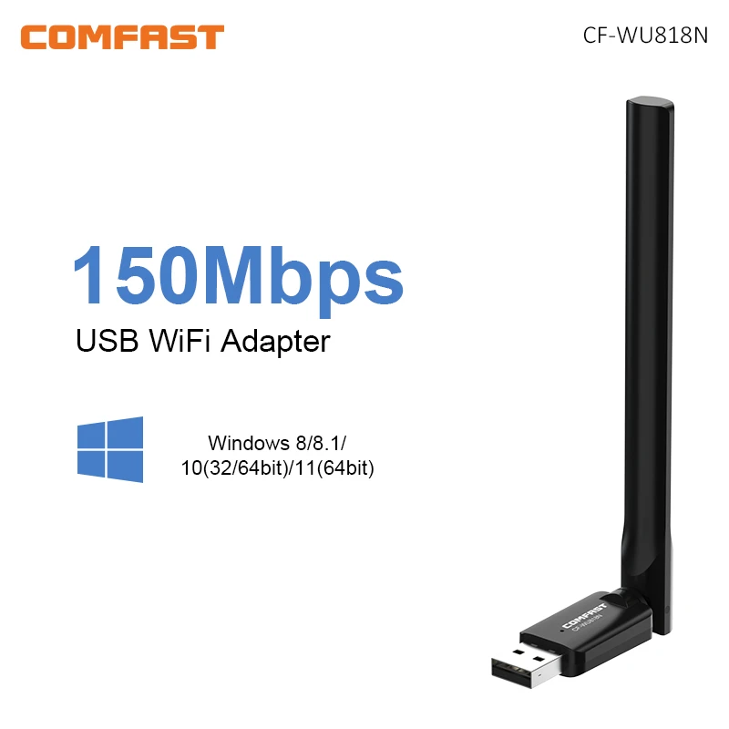 

150Mbps ATBM6431 Wireless Network Card 3dBi Antenna Mini USB WiFi Adapter 2.4G Free Driver Wi-Fi Receiver for PC Windows