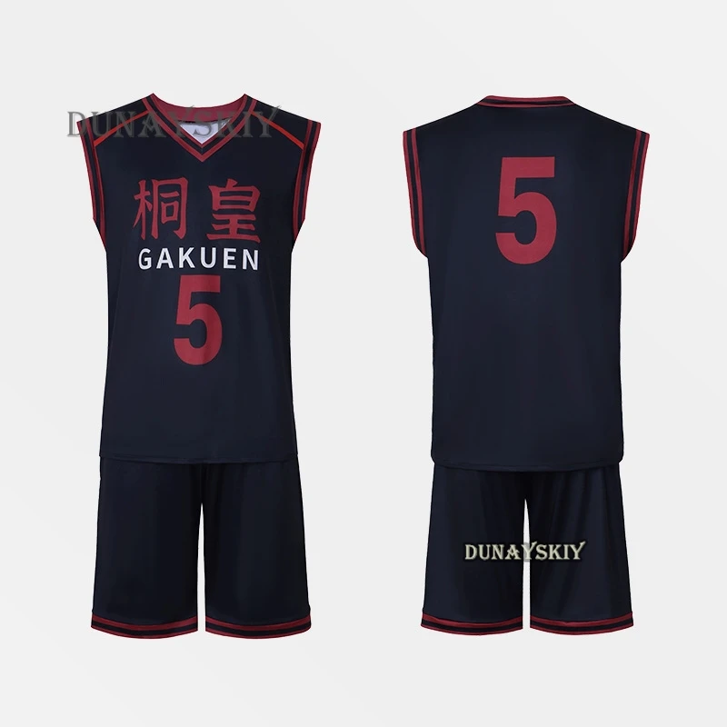 Kuroko No Basuke Basketball Shutoku School No. 6 Midorima Shintaro Uniform School Jersey Tops Cosplay Costumes Men Sports Wear