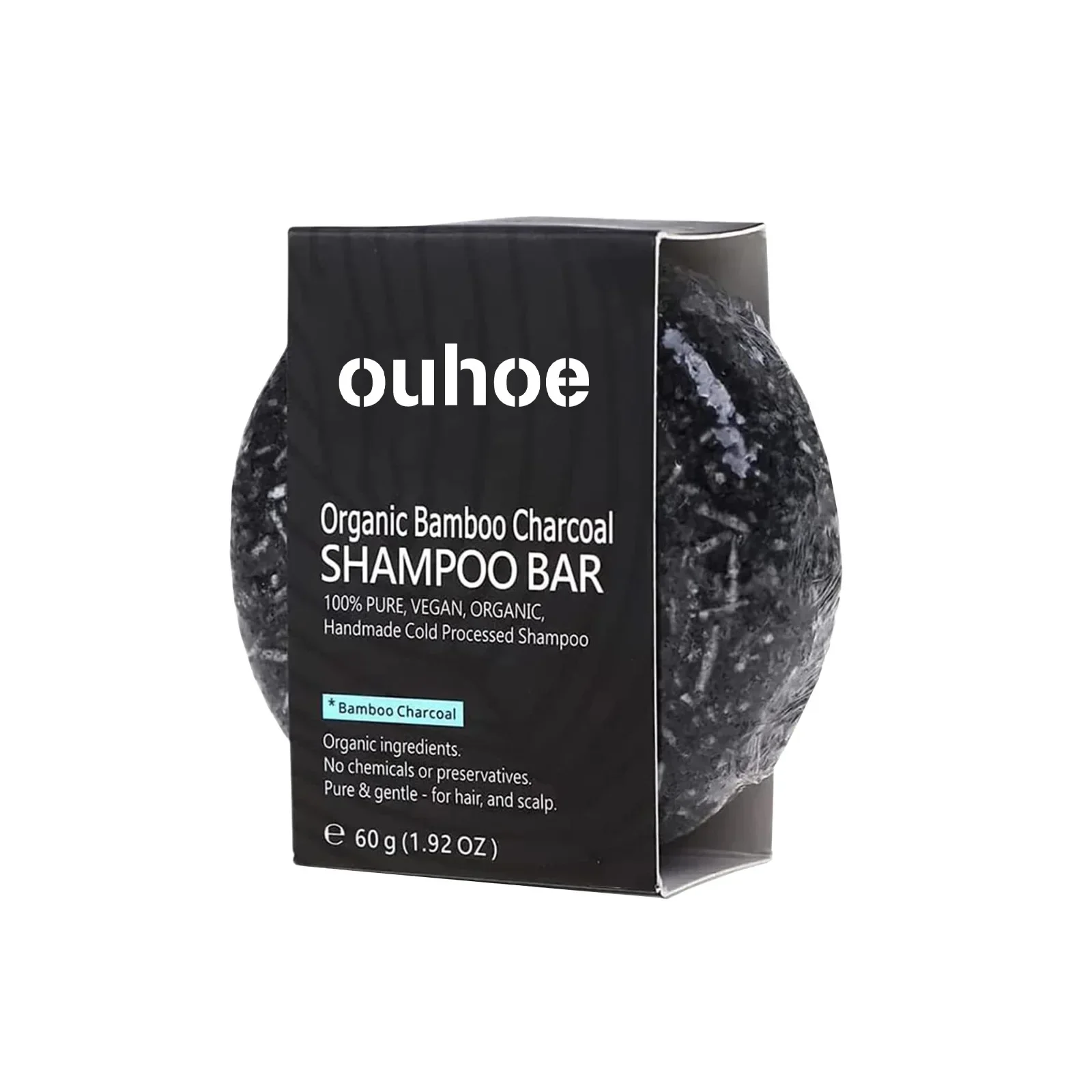 Hair Darkening Shampoo Soap Improve White Smooth Cleaning Nourish Thick Prevent Hairs Loss Bamboo Charcoal Anti Grey Shampoo Bar