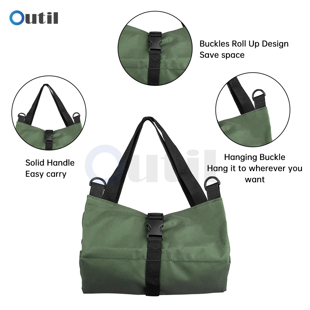 Multi-Function Tool Bag Oxford Cloth Electrician Bag Multi-Pocket Waterproof Anti-Fall Waist Bag Organizers Tool Bag Repair Tool