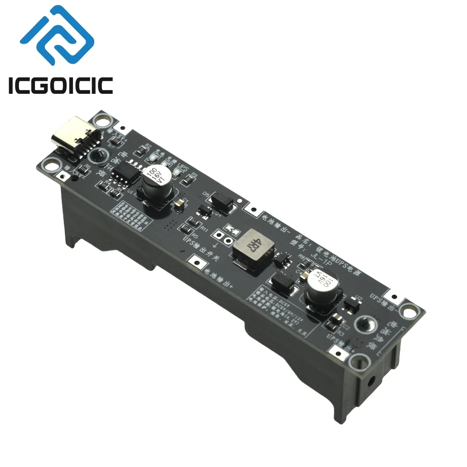 5V/9V/12V Type-C 18650 Boost UPS Module with Simultaneous Charge & Discharge for Raspberry Pi Arduino image 6
