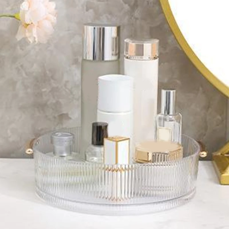 360° Rotating Makeup Organizer For Vanity,Revolving Perfume Skincare Organizers,Spinning Bathroom Organizer Countertop-AA26