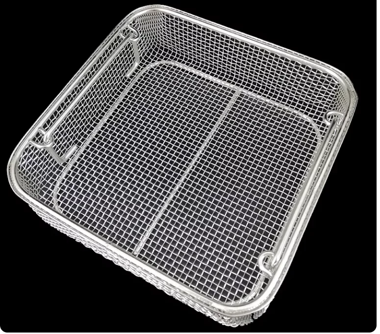 Metal Disinfection Basket Instrument Cleaning Basket Ultrasonic Cleaning  Mesh