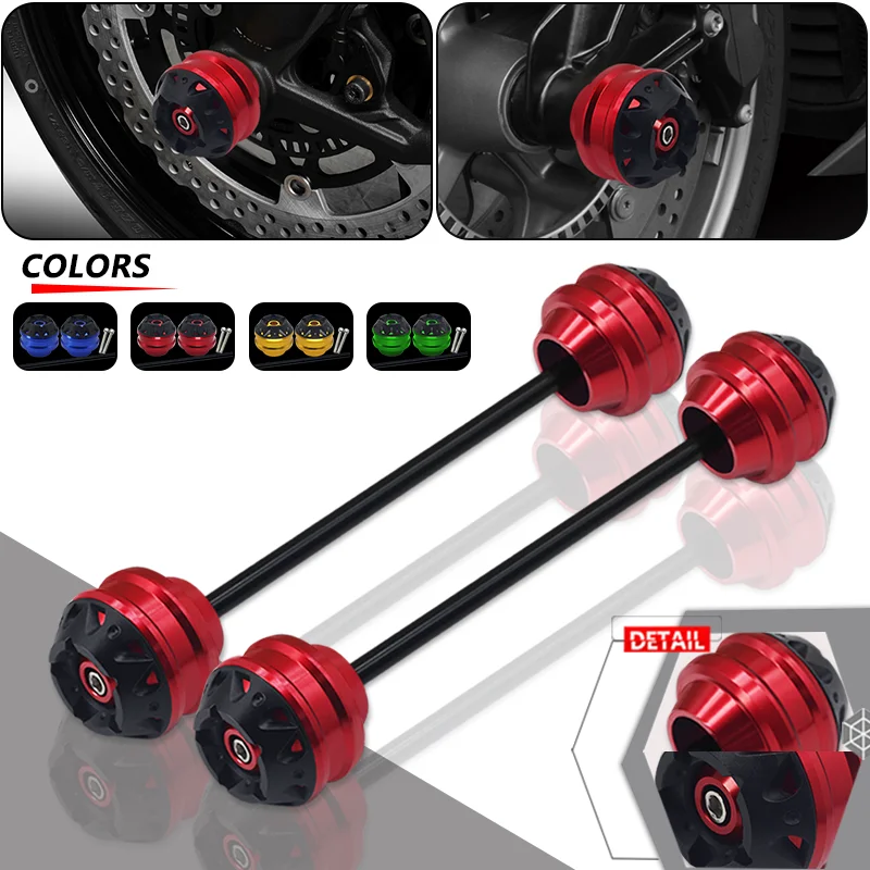 

NEW Motorcycle CNC Rear Front Wheel Fork Axle Sliders Crash Protector Pad Accessories For MT-07 tracer XSR700 MT07 TRACER mt07